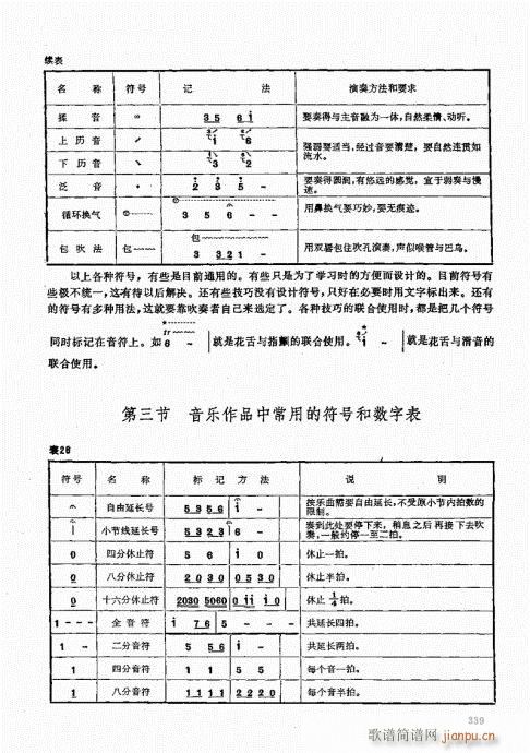 竹笛实用教程321-340(笛箫谱)19