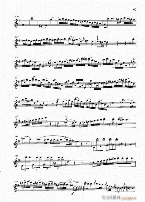 g大调协奏曲第一乐章(笛箫谱)10