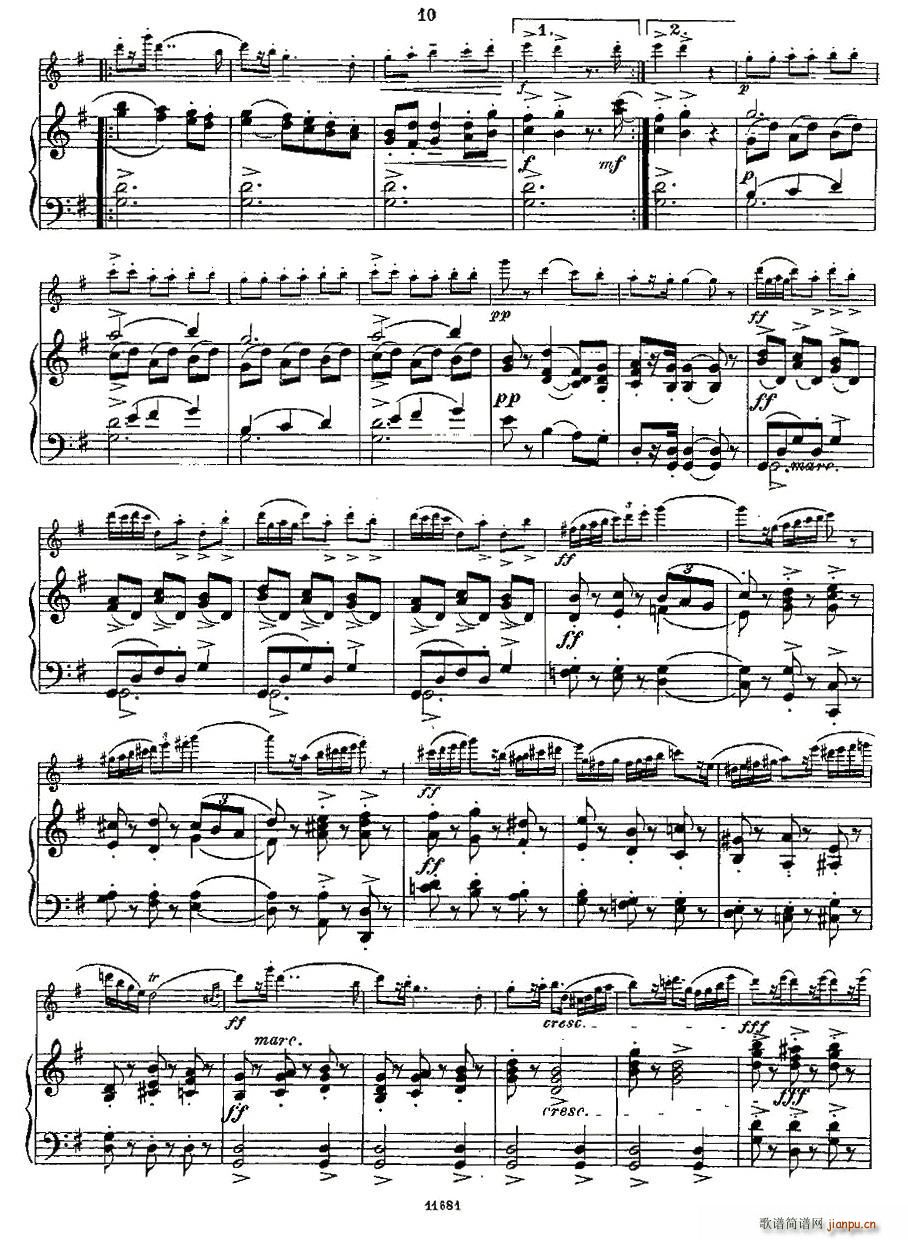Fantaisies nationales. Op. 59, 4.(笛箫谱)7