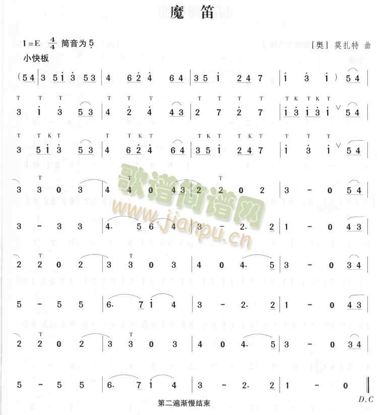 魔笛(笛箫谱)1
