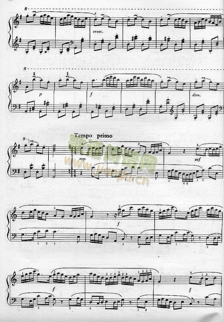 牧童短笛(钢琴谱)3