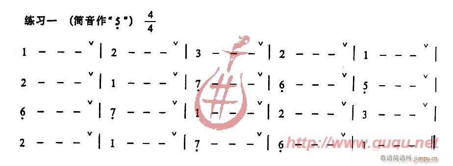发音、长音及基础练习(葫芦丝谱)1