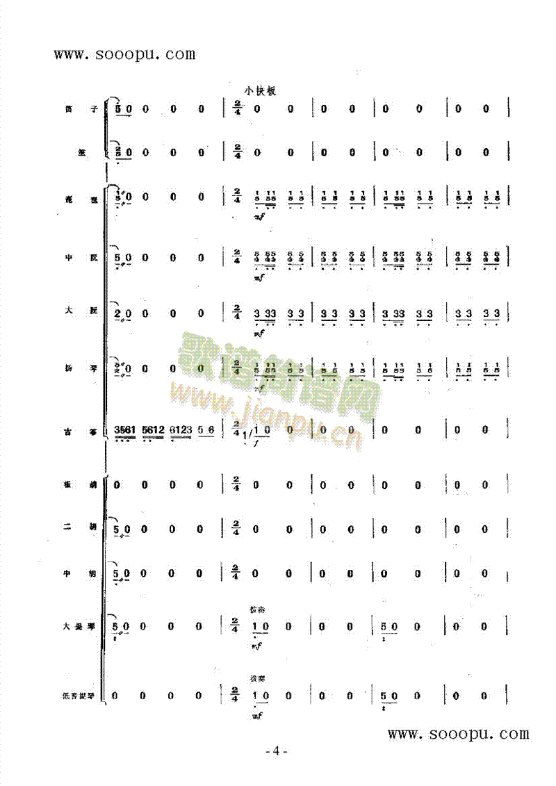 冀中抒怀民乐类唢呐(其他乐谱)7