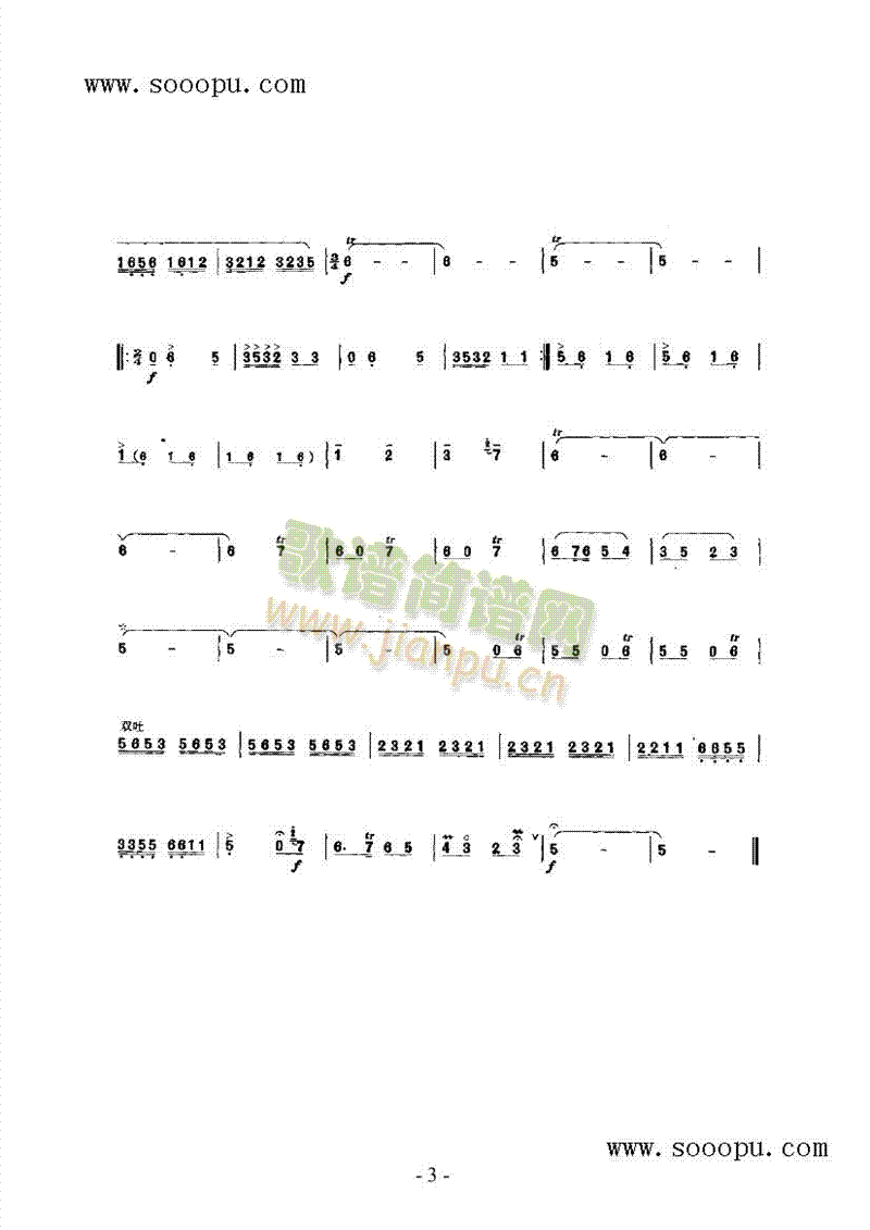 乡音美民乐类唢呐(其他乐谱)3