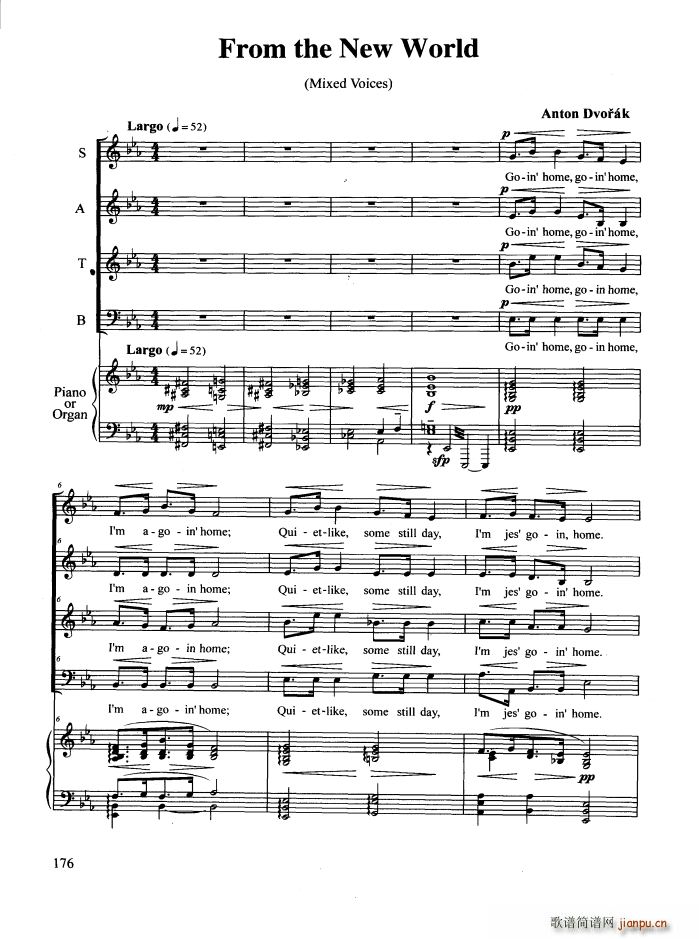 From the New Worle 合唱(合唱谱)1