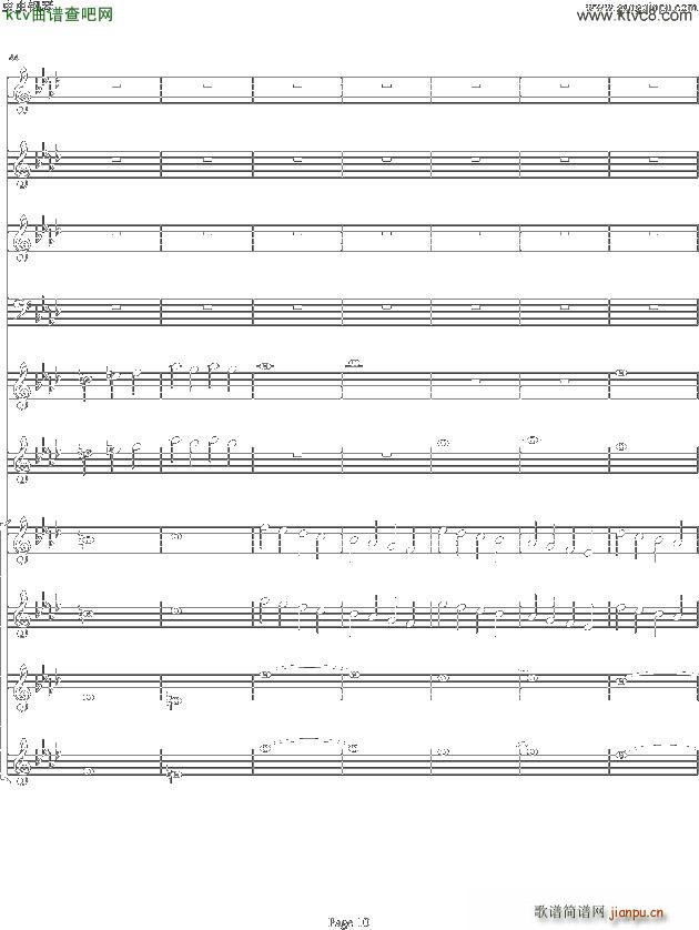 双童声协奏曲Concerto Pour Deux Voix 合唱版 Ab调(合唱谱)10