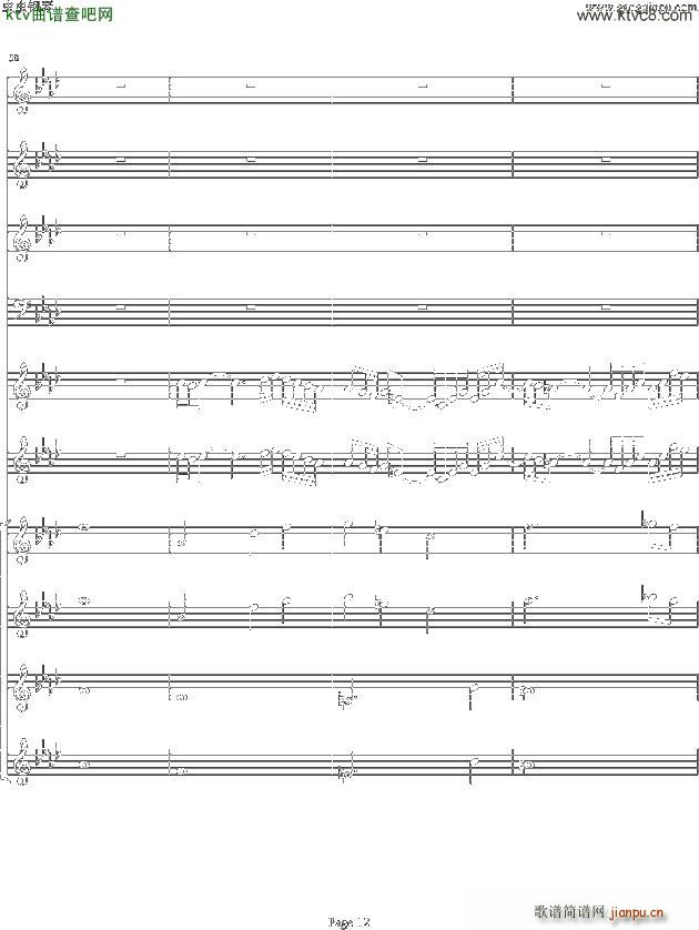 双童声协奏曲Concerto Pour Deux Voix 合唱版 Ab调(合唱谱)12