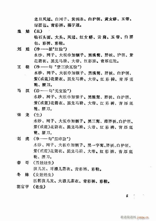 京剧集成 第五集 1 60目录(京剧曲谱)7