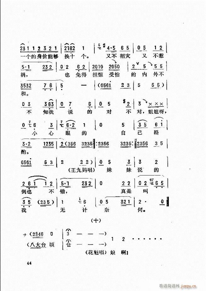 金开芳唱腔选 目录前言1 60(京剧曲谱)52