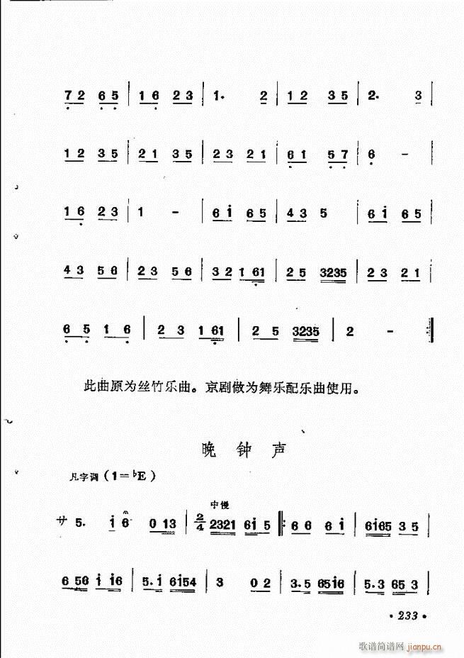 京剧传统曲牌选 181 244(京剧曲谱)53
