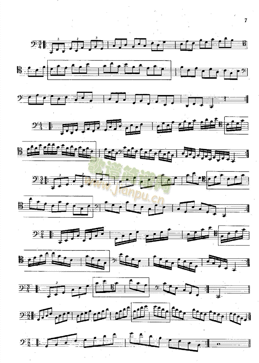 大管高级练习曲管乐类大管(其他乐谱)7