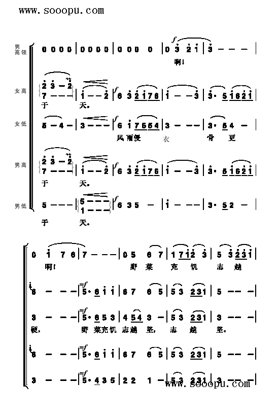 过雪山草地歌曲类简谱(其他乐谱)5