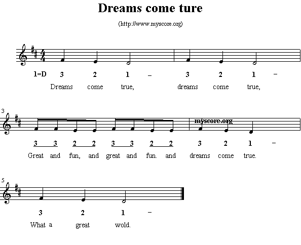 D英文儿歌：Dreamscometure(其他)1