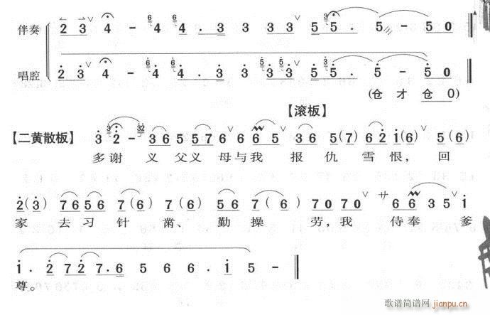非是我性倔强不肯从命-京剧(京剧曲谱)7