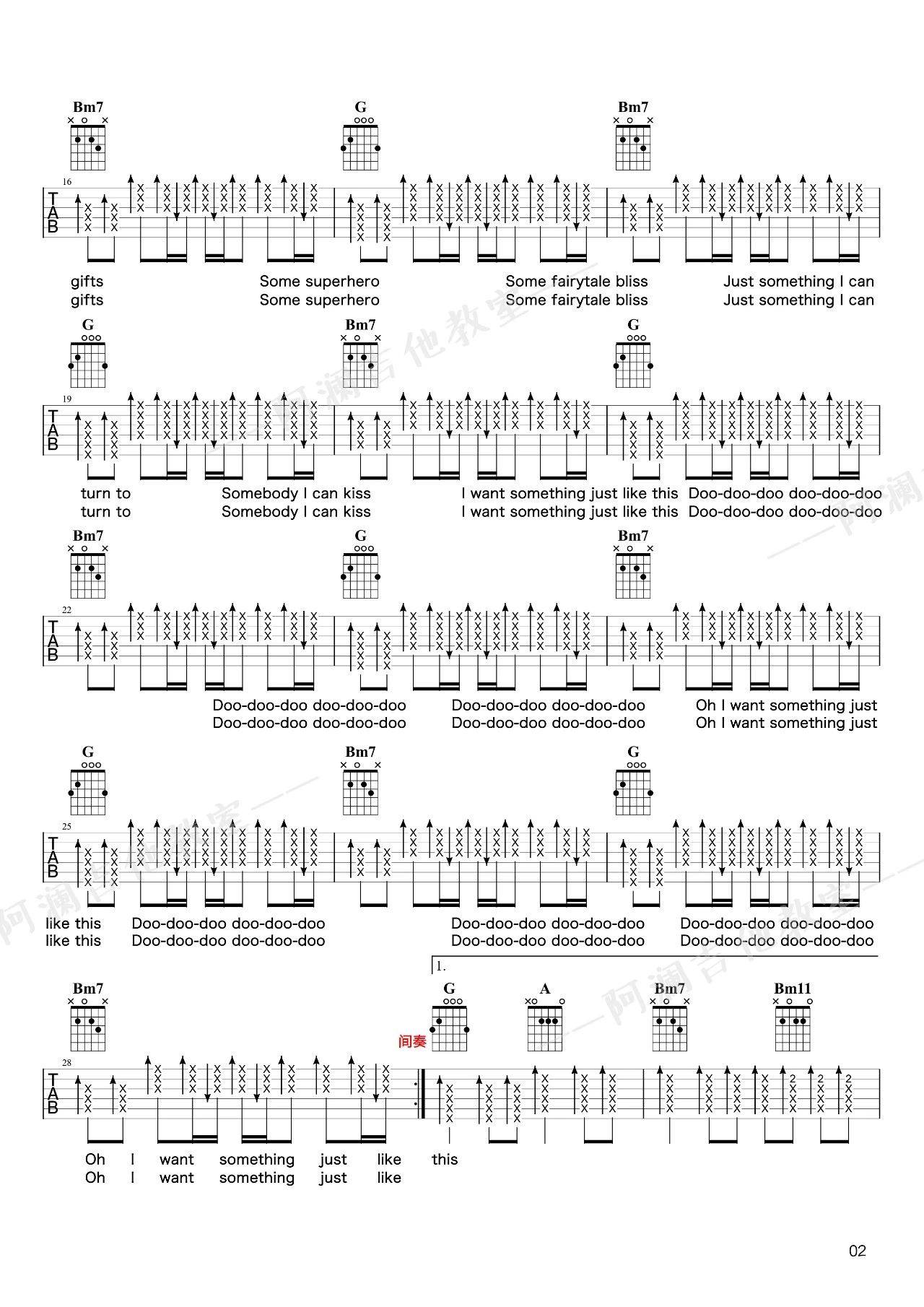 Something-Just-Like-This吉他谱2-Coldplay