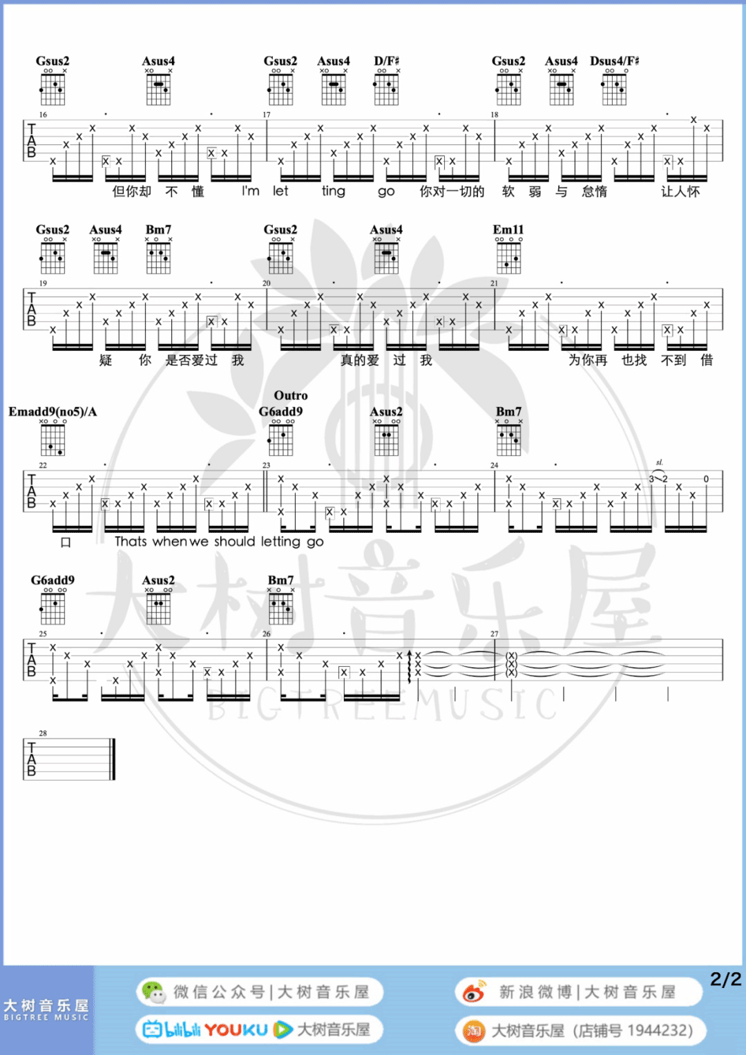 Letting-Go吉他谱2-蔡健雅