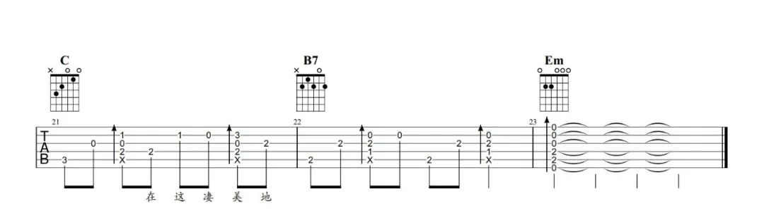 凄美地指弹吉他谱2-郭顶